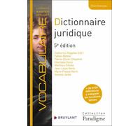 Dictionnaire juridique 5ed - Fabien Bottini - Bruylant - broché - Dictionnaire et encyclopédie