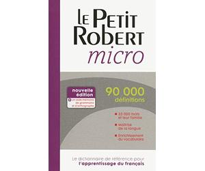 Dictionnaire Le Petit Robert micro