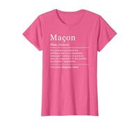 Dictionnaire Maçon Maçonnerie Définition T-Shirt, Femme, Rose Chiné, XXL