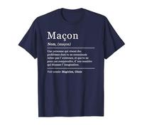 Dictionnaire Maçon Maçonnerie Définition T-Shirt, Homme, Bleu Marine, 5XL