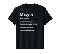 Dictionnaire Maçon Maçonnerie Définition T-Shirt, Homme, Noir, 5XL