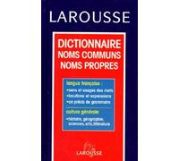 Dictionnaire Noms Communs Noms Propres - Précis De Grammaire