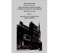 Dictionnaire par Noms d'Architectes des Constructions Elevees a Paris aux Xixe et Xxe Siecles, Peri