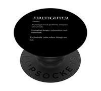 Dictionnaire Sarcastique Amusant de la définition des Pompiers PopSockets PopGrip Adhésif