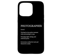 Dictionnaire Sarcastique de définition drôle de Photographe Coque pour iPhone 15 Pro Max