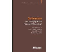 Dictionnaire sociologique de l'entrepreneuriat