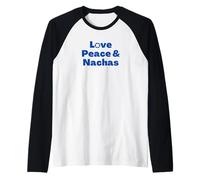 Dicton juif hébreu Yiddish Love Peace & Nachas Manche Raglan