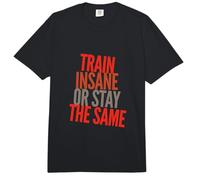 Dictons de Gym drôles Train Insane Or Stay The Same Gym Funny Comfort Colors Adult Heavyweight T-Shirt