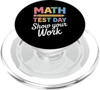 Dictons mathématiques drôles montrez Votre Jour de Test de Travail PopSockets PopGrip pour MagSafe
