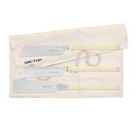 DICTUM Scie japonaise 3 pièces - Dozuki, Kataba & Ryoba | Scie à traction professionnelle avec manche en bois traditionnel | Scie japonaise d'origine, scie fine et scie de précision pour le travail du