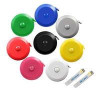 DiCUNO 60-Inch 1.5 Mètre Doux et Rétractable Tapeor Tailor Couture Craft Tissu Dieting Ruban à Mesurer (8 Couleurs Paquet) …