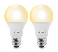DiCUNO Ampoule LED E27 détecteur de mouvement, 12W=100W, 3000K, Lot de 2