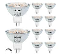 DiCUNO Ampoule LED GU5.3 MR16 Dimmable, 5W=50W, 2700K, 440lm, Lot de 10