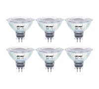 DiCUNO Ampoule LED GU5.3 MR16 Dimmable, 6W=60W, 6000K, 420lm, Lot de 6 | Blanc froid, 12V Basse Tension, Faisceau 40°, Ampoule GU5.3 LED pour spot encastrable, plafonnier et vitrine
