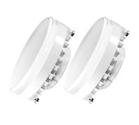 DiCUNO Ampoule LED GX53, 7W Équiv. 70W, Blanc neutre 4000K, 950lm, Lot de 2 | Ampoule GX53, Angle de faisceaux 120°, Non-dimmable, Spot LED encastrable pour armoire et vitrine