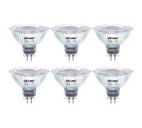 DiCUNO Dimmable ampoule LED GU5.3, Blanc chaud 2700K, 6W remplace les spots halogènes 60W, 12V, 420LM, MR16, Spot GU5.3 LED dimmable pour plafonnier, Angle de faisceau 40°, 6 Pièces