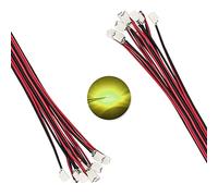 DiCUNO Diodes électroluminescentes micro LED SMD pré-câblées, Mini-lampes 0805 pré-soudées pour bricolage, projets scientifiques, longueur de fil 16 cm, Couleurs : Chartreuse, Lot de 20
