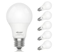 DiCUNO E27 LED Ampoule 9W, équivalent à 60W halogène, Blanc froid 5000K, 806lm, CRI 98, ProOE, Non-dimmable, Ampoules E27 LED pour l'éclairage domestique, 6 Pièces