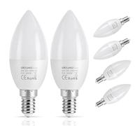 DiCUNO ProOE Ampoule E14 LED, 5W ampoule E14 équivalent 40W halogène, Blanc froid 5000K, 460LM, C37 bougie LED, Petit culot à vis, Non-dimmable, Super haut CRI 98, 6 Unités