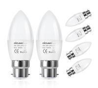 DiCUNO ProOE Ampoule LED B22 C37, 6W Équiv. 40W, 5000K, 410lm, Lot de 6