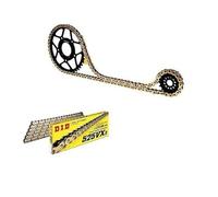 DID 525VX3 - Kit de transmission avec chaîne renforcée pignon et couronne compatible avec Suzuki SV 650 S (1999-2009)