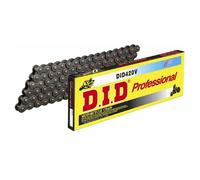 D.I.D Racing Chain Chaîne de transmission 420D - 138 maillons, noir & noir, joint clip (RJ)