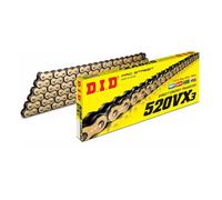 D.I.D Racing Chain Chaîne de transmission 520 VX3 X‑Ring Doré/Noir 118 maillons