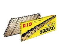 D.I.D Racing Chain – Chaîne de transmission 530VX3 – X‑Ring – 118 maillons – Doré