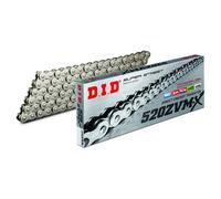 DID Chaîne de transmission ZVM-X 520 525 530 Couleur argent-acier avec rivet