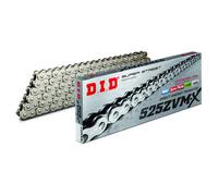 DID Chaîne de transmission ZVM-X 520 525 530 Couleur argent-acier avec rivet
