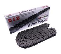 DID Chaîne de transmission ZVM-X 520 525 530 Couleur argent-acier avec rivet