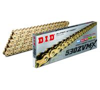 D.I.D Racing Chain Chaîne de transmission 530 ZVMX2 112 maillons dorée