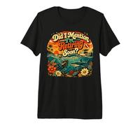 Did I Mention I'm Retiring Soon Retro Groovy Countdown T-Shirt Haut de Gamme