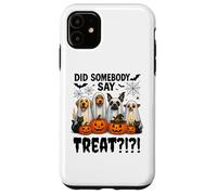 Did Somebody Say Treat Ghost Dogs Lovers Funny Halloween Coque pour iPhone 11