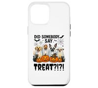 Did Somebody Say Treat Ghost Dogs Lovers Funny Halloween Coque pour iPhone 12 Pro Max