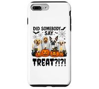 Did Somebody Say Treat Ghost Dogs Lovers Funny Halloween Coque pour iPhone 7 Plus/8 Plus