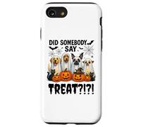 Did Somebody Say Treat Ghost Dogs Lovers Funny Halloween Coque pour iPhone SE (2020) / 7/8
