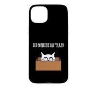 Did Someone Say Yarn Funny Cat Lover Knitting Crochet Hobby Coque pour iPhone 15 Plus