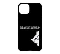 Did Someone Say Yarn Funny Cat Lover Knitting Crochet Hobby Coque pour iPhone 15 Plus