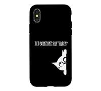 Did Someone Say Yarn Funny Cat Lover Knitting Crochet Hobby Coque pour iPhone X/XS