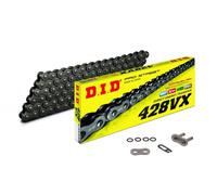 DID VX Chaîne De Moto X-Ring Renforcée 428 Maillons 136 Ouvert + Clé À Clip