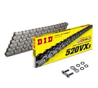 DID VX3 Chaîne De Moto X-Ring Renforcée Ouverte 520 Maillons 106 Liens Rivet