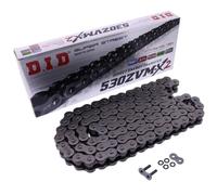 DID Chaîne DID ZVM-X 520 525 530 argent avec attache rapide à rivet