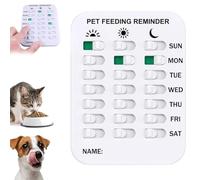 Did You Feed the Cat Tracker, rappel d'alimentation magnétique pour chiens et chats, indication 3 fois par jour, tableau d'alimentation pour suivre les repas et éviter la suralimentation (B)