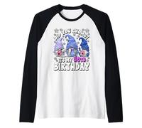 Did You GNOME Its My Birthday for Women 50th Birthday Gnomes Manche Raglan