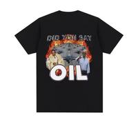 Did You Say Oli Meme Graphic T-Shirt Men Clothing Fashion Hip Hop Vintage Short Sleeve T-Shirts 100% Cotton Casual Tee Shirt Black XL