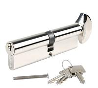 DIDA® 100mm Thumb Turn Euro Cylinder Lock 45T/55 UPVC Barrel Lock with 3 Keys Anti-Pick Anti-Bump Anti-Drill Door Barrel Lock with Key Euro Single Cylinder Lock Barrels High Security BS EN 1303:2005