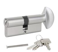 DIDA® 70mm Thumb Turn Euro Cylinder Lock 35T/35 UPVC Barrel Lock with 3 Keys Anti-Pick Anti-Bump Anti-Drill Door Barrel Lock with Key Euro Single Cylinder Lock Barrels High Security BS EN 1303:2005 N