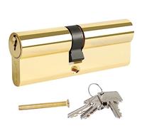 DIDA® 85mm Euro Barrel Lock 40/45 Door Barrel Lock with Key UPVC Door Lock Barrel Profile Lock with 3 Keys Anti-Pick Anti-Bump Anti-Drill Euro Cylinder Lock High Security Polish Finish BS EN 1303:2005