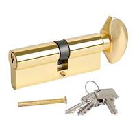 DIDA® 95mm Thumb Turn Euro Cylinder Lock 45T/50 UPVC Barrel Lock with 3 Keys Anti-Pick Anti-Bump Anti-Drill Door Barrel Lock with Key Euro Single Cylinder Lock Barrels High Security BS EN 1303:2005 G